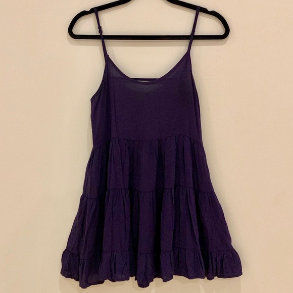 Tiered Mini Dress - Navy - Forever 21 - Picture 1 of 3